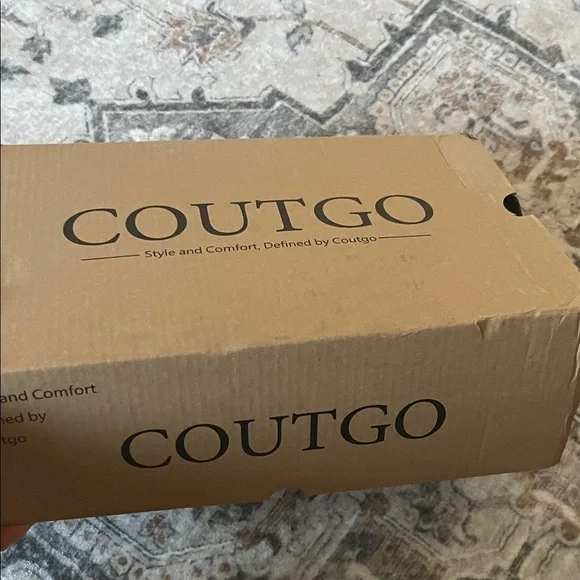 COUTGO Women's Elegant Tan Heels - Picture 4 of 4